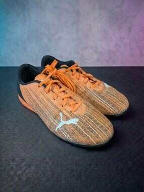 Puma Ultra Orange Kids Athletic Sneakers Soccer Cleats Boys Girls Size 4C